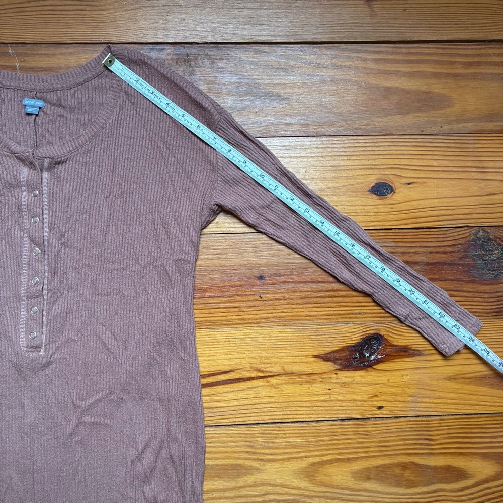 Aerie Ribbed Pink Henley Romper, XS/S/M, EUC - Picture 9 of 12